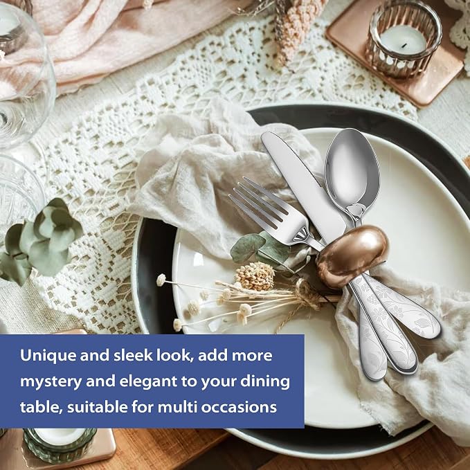 40 Piece Silverware Set Service - Image 7