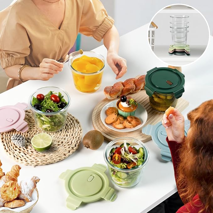 3Cup/23oz Glass Meal Prep Containers - Image 6