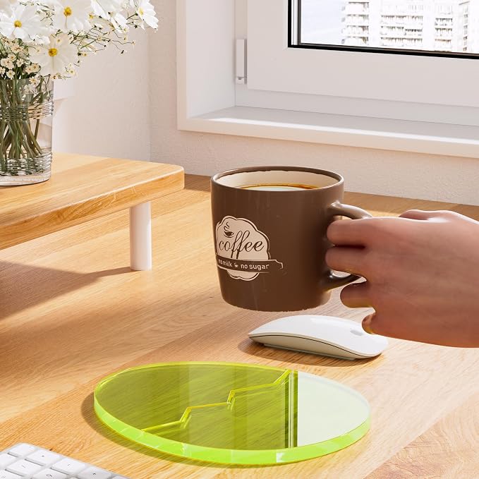 Acrylic Coaster Decorative Plates, Office Desk Accessories - Image 3
