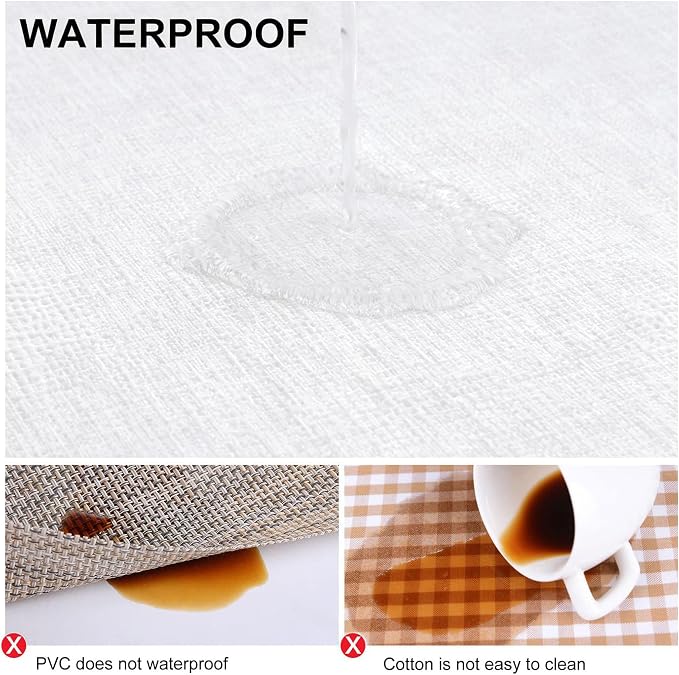 Faux Leather Heat Resistant Placemats 4 Packs, Waterproof Wipeable Dining PU - Image 4