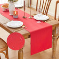 YATOJUZI Red Table Runner Christmas Kitchen Dining Coffee Table Decorations Red by YATOJUZI