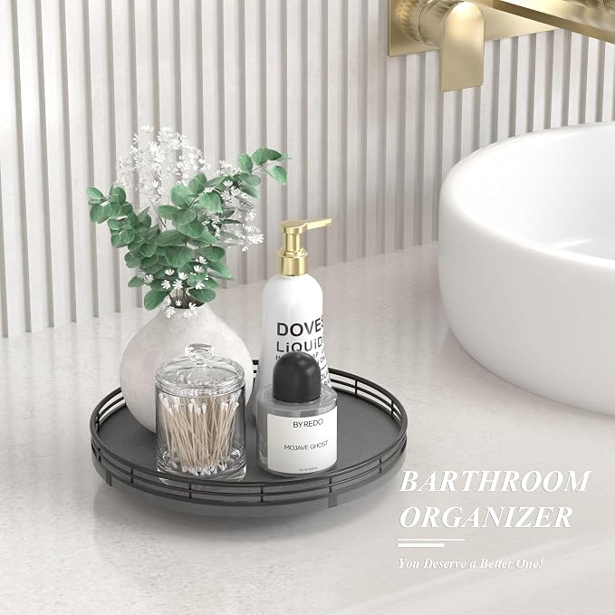 AMH10-Inch Natural Slate Lazy Susan - Image 2
