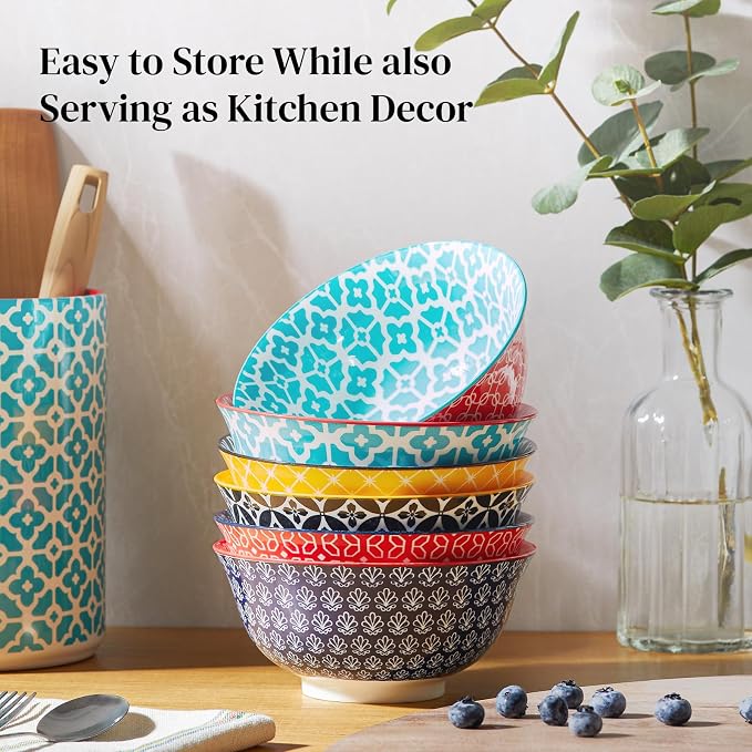 DOWAN Soup Bowls Set of 6, Cereal Bowls - Image 7