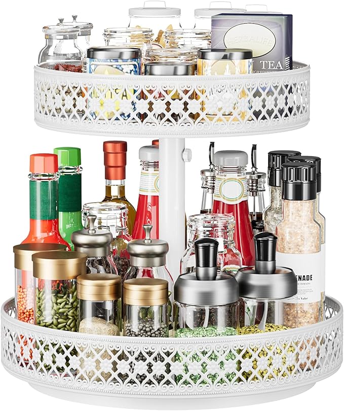 2 Tier Lazy Susan Organizer by OVICAR