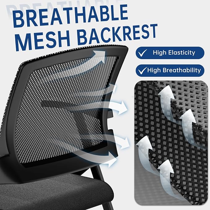 2 Pack Folding Office Chair - Image 5