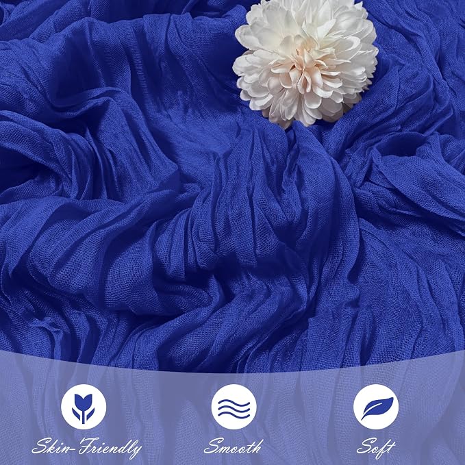 15 Pack Royal Blue Cheesecloth Table Runner 17 x 108 inch Cheese Cloth Table - Image 5