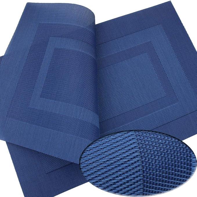 PIGCHCY Placemats, Washable Vinyl Woven Table Mats, Elegant Durable Placemats - Image 6
