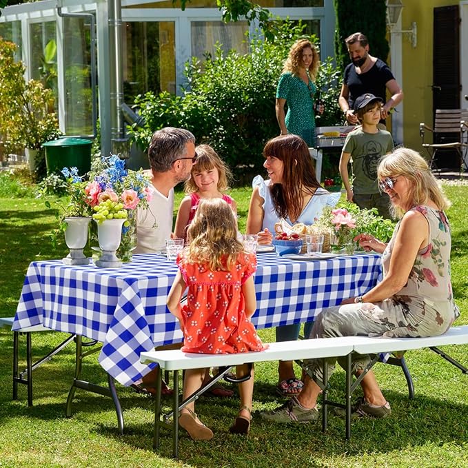 Checkered Square Tablecloth - Image 7