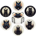 Drink Coasters Set of 6 with Holder, Fit All Cups, Great Gift by Unknown