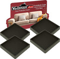Furniture Coasters 4 Pcs 4” Furniture Caster Cups by Yelanon