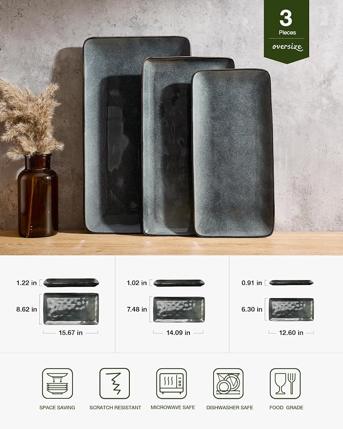 Famiware Serving Platters Set of 3 Sizes - Image 2
