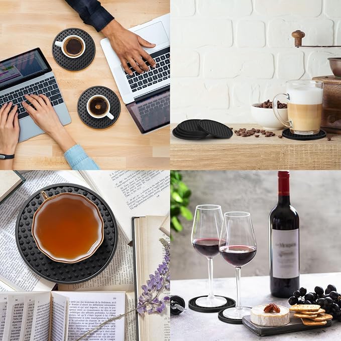 Eccliy 48 Pack Silicone Coasters - Image 6