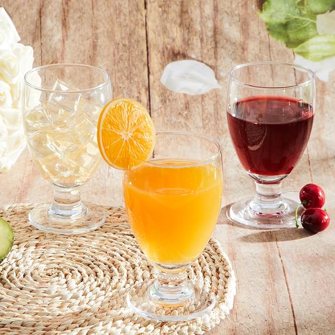 Patelai Set of 60 Water Goblet, 10.5 oz Clear Drinking Glasses Bulk Dishwasher - Image 4