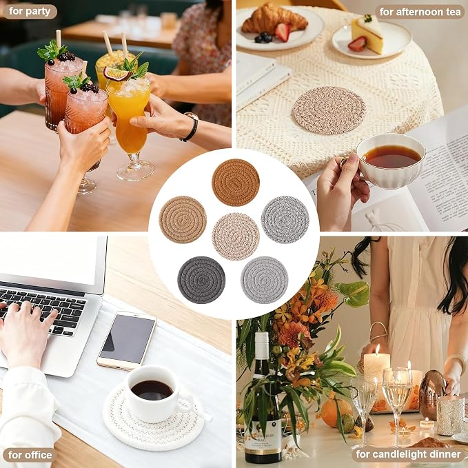 OIAHOMY 10 Pcs Drink Coasters - Image 5