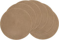 SHACOS Round Braided Placemats Set of 6 Washable Cotton Polyester 15 inch Round by SHACOS
