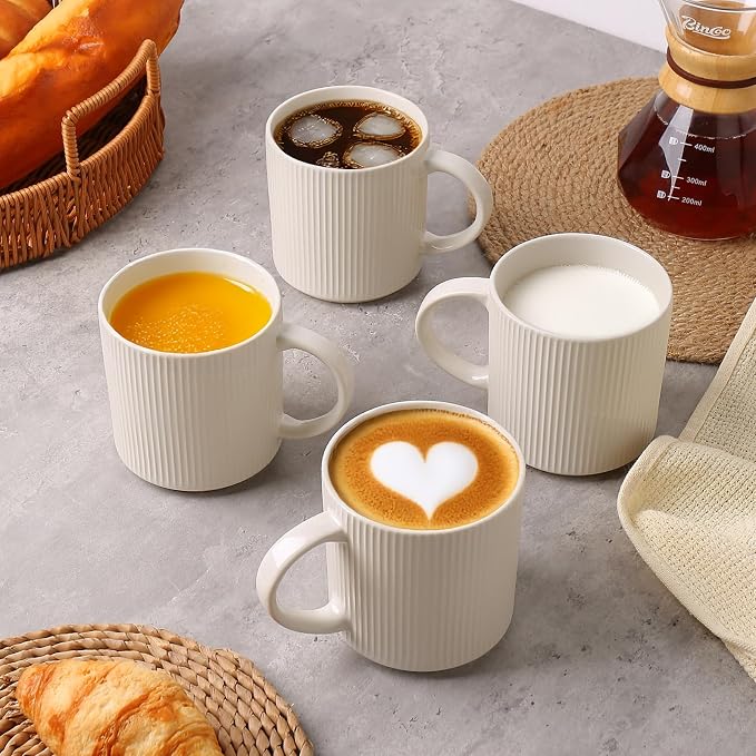 MONITO Coffee Mugs Set of 6, 16 oz Mugs Set, Ceramic Coffee Cups - Image 6