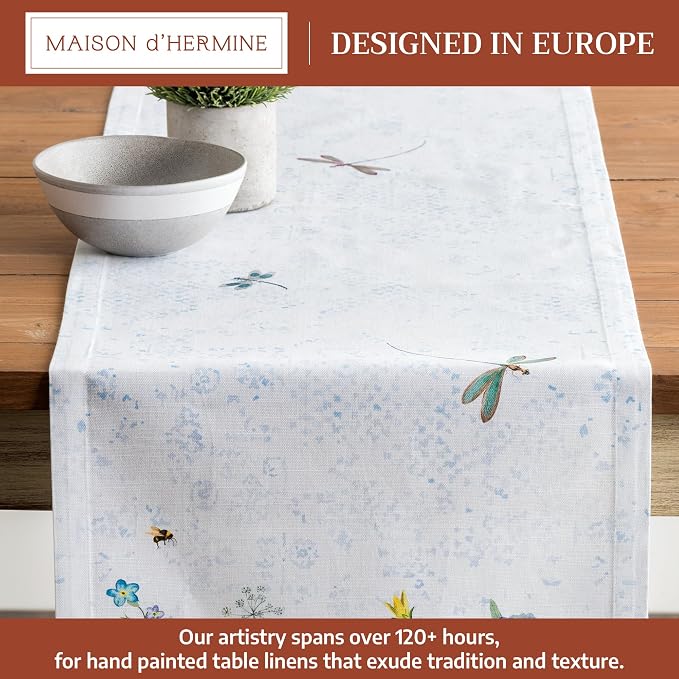 Maison d' Hermine Table Runner 100% Cotton 14.50" x 72" | Table Runners 72 - Image 2