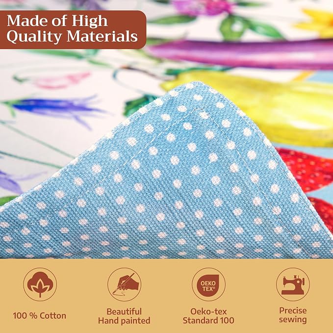 Maison d' Hermine Placemats Set of 4 Reusable 100% Cotton | Cloth Place Mats - Image 3