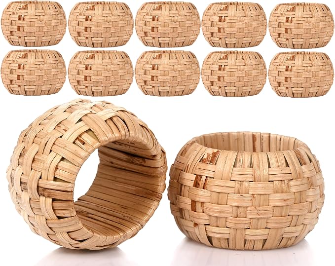 ALPHA Living HOME Farmhouse Napkin Rings by ALPHALivingHOME