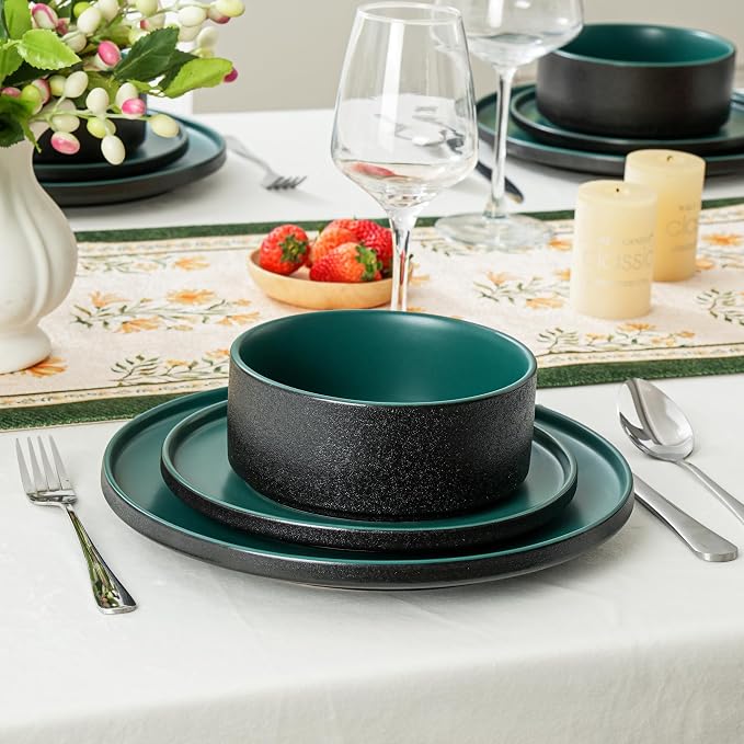 6 Piece Ceramic Plates and Bowls Sets - Image 2