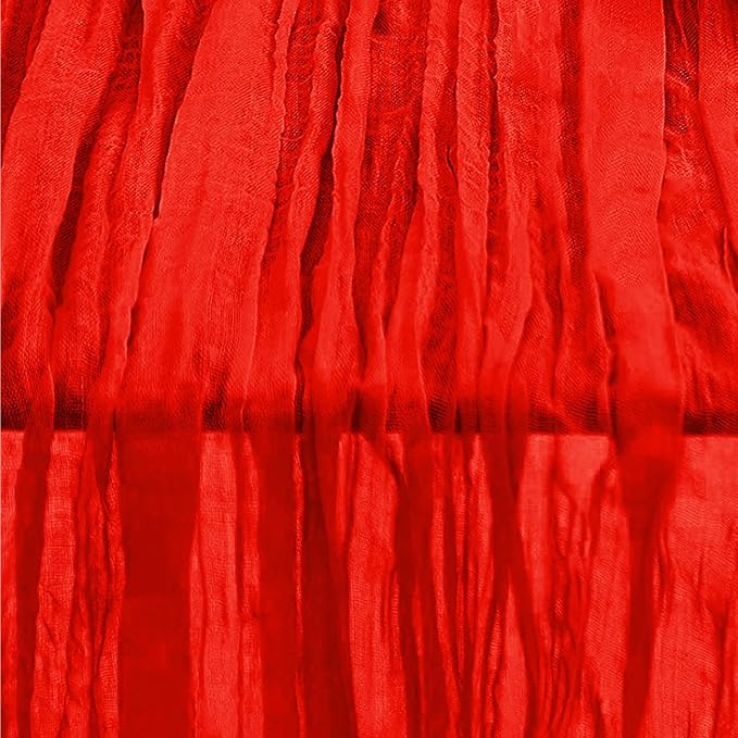 1 Pack Red Cheesecloth Table Runner 35x120 Inch 10Ft Rustic Gauze Cheese Cloth - Image 6