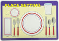 Painless Learning Place Setting Placemat 12 x 17 1/2 inches by Painless+Learning