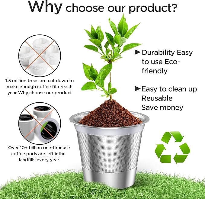 Reusable k Cups for keurig 2.0 1.0, Universal stainless steel Refillable k Cups - Image 5