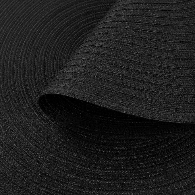SHACOS Round Braided Placemats Set of 8 Washable Cotton Polyester Woven Round - Image 4