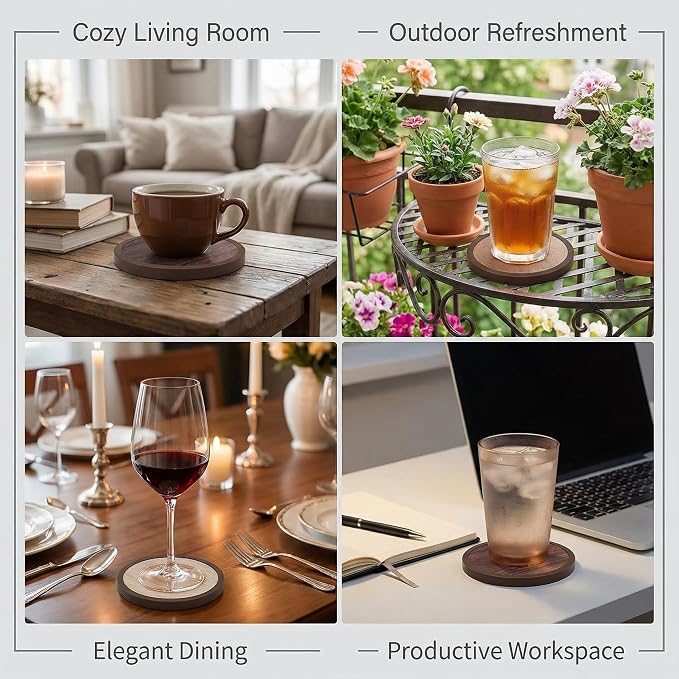 Absorbent Coasters for Drinks - Image 6