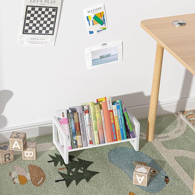 ELITEROO Mini Bookshelf for Desk, Desktop Bookcase, Single Cookbook Shelf - Image 2