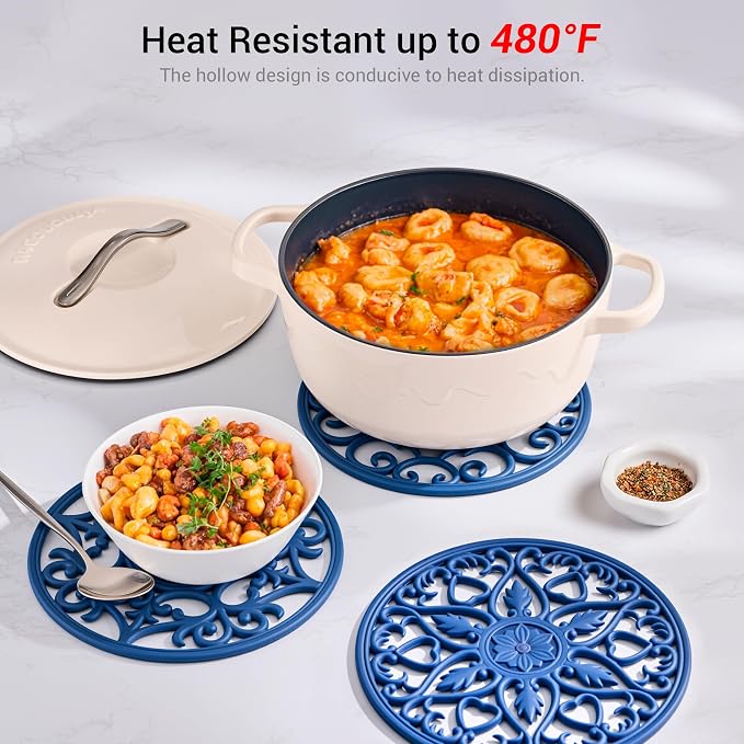 SMARTAKE 6 Set Silicone Trivet Mats - Image 3
