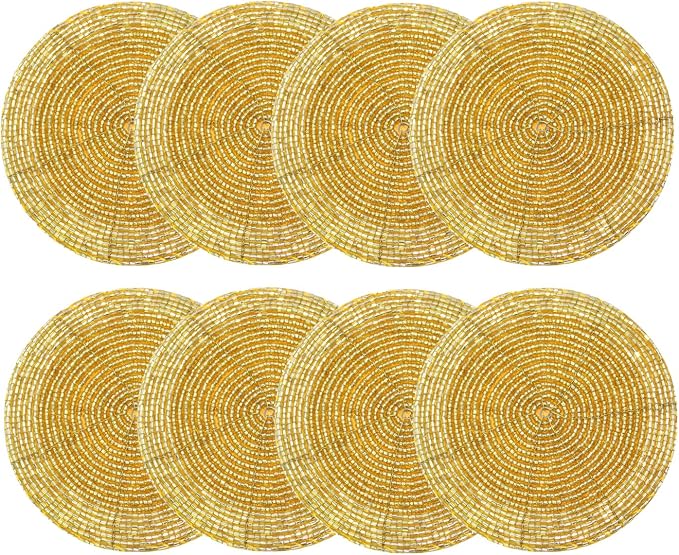 COTTON CRAFT Glitz Handmade Beaded Coaster by COTTONCRAFT