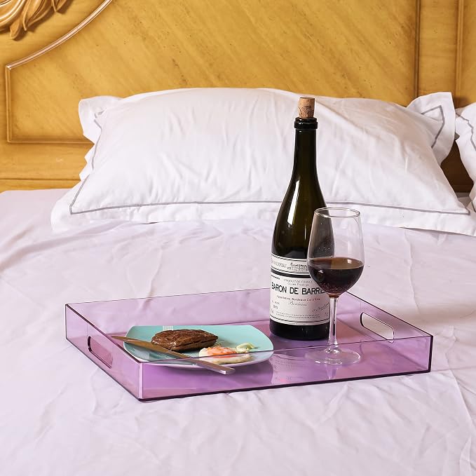 Sooyee Violet Clear Acrylic Serving Tray - Image 6