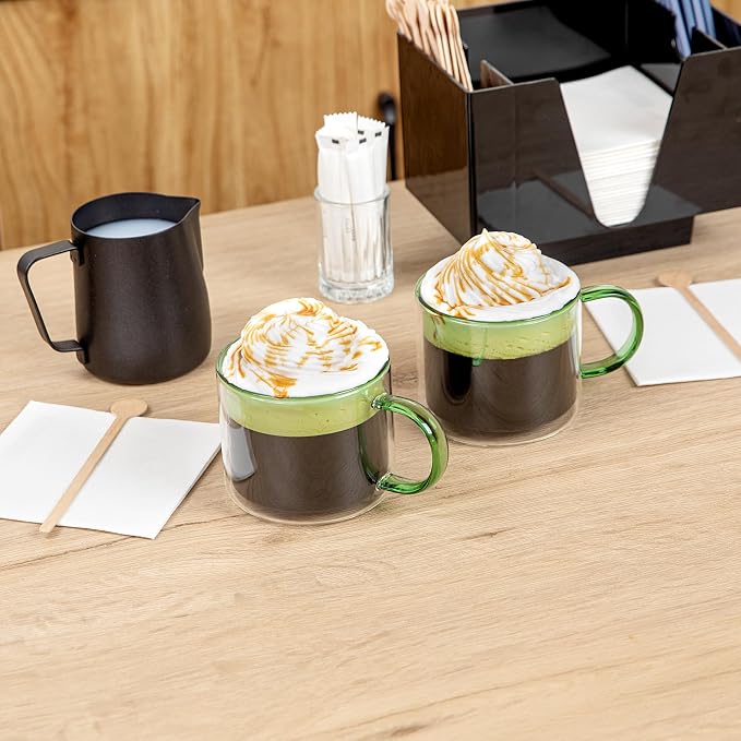 Restaurantware Coffee Cups 12 Pack of 11 oz Double Wall Glass Insulated Coffee - Image 8