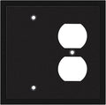 Modern Edge Decorative Wall Plate Switch Plate Outlet Cover, Durable Solid Zinc by HenneBery