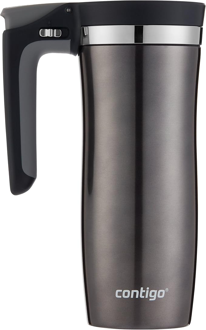 Contigo Stainless Steel Handled AUTOSEAL Travel Mug 16 oz | Leak-Proof | - Image 3