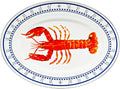Golden Rabbit Enamelware Oval Platter, 12 x 16in, Lobster | 12 x 16in by GoldenRabbitEnamelware