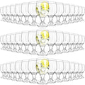 Patelai Set of 48 Water Goblet, 13.5 oz Clear Drinking Glasses Bulk Dishwasher by Patelai