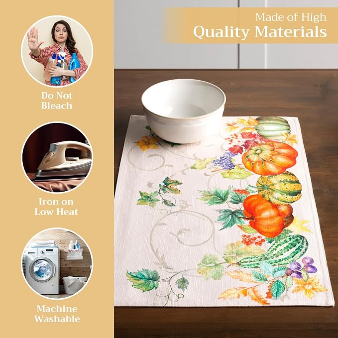 Maison d' Hermine Placemats Set of 4 Reusable 100% Cotton | Cloth Place Mats - Image 3