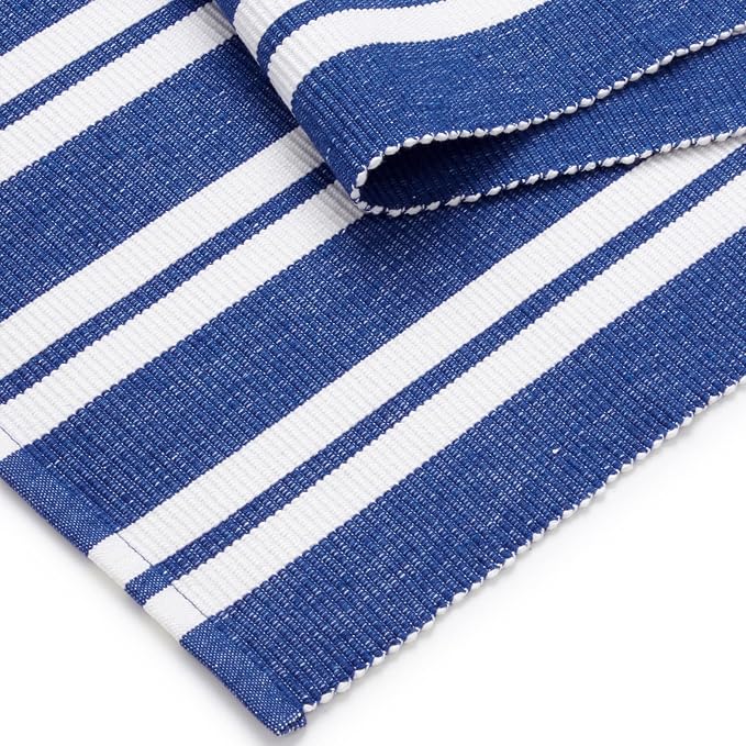 Encasa XO Dining Table Runner 13"x98" | Yarn Dyed Fine Ribbed Cotton | Franca - Image 5