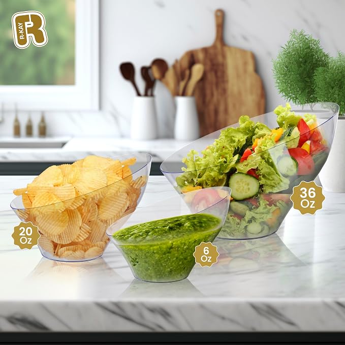 R-kay 6 Pack Large Plastic Bowls - Image 4