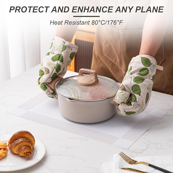Placemats Set of 4 Washable Indoor | Outdoor Vinyl Place Mats - Image 4