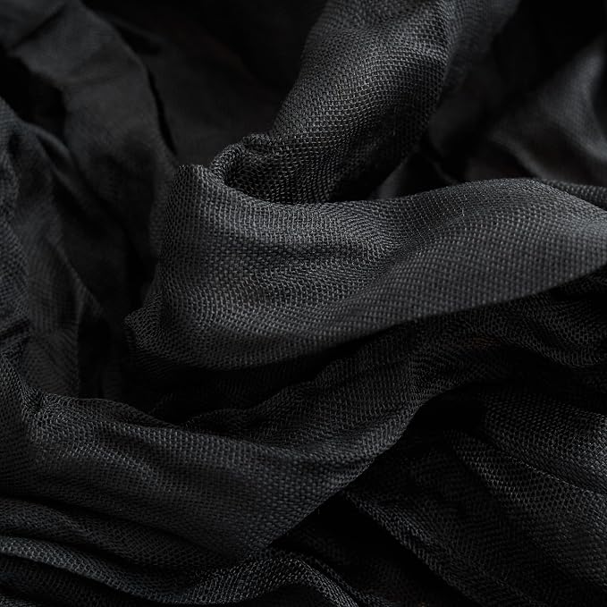 Asee'm 6pcs Black Cheesecloth Table Runner Summer 10FT Boho Gauze Rustic | - Image 5