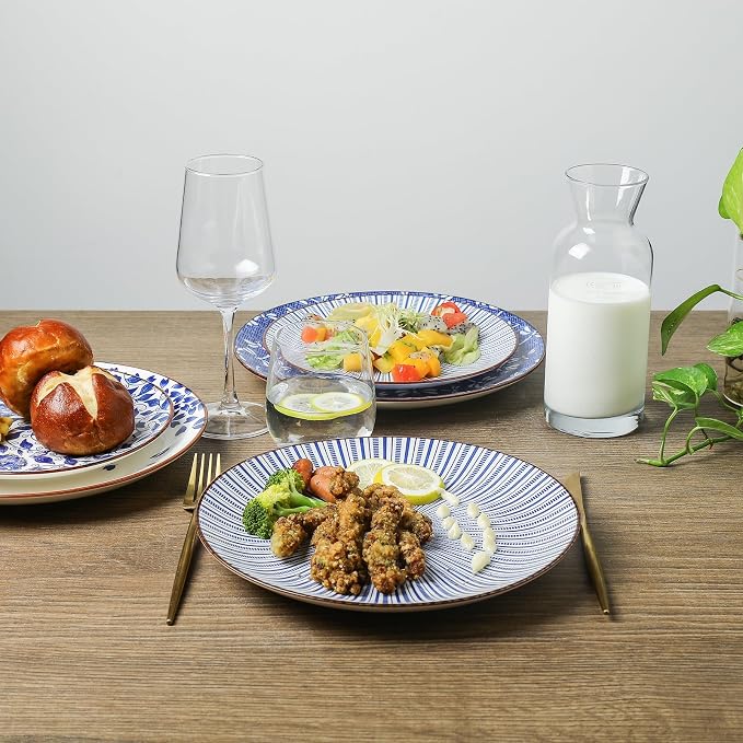 Selamica 10 Inch Kitchen Serving Plates, Large Dessert Plates Ceramic - Image 4