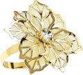 Gold Napkin Rings, Thanksgiving Christmas Napkin Rings Set of 12, Nickel-Plated by EMORBALS