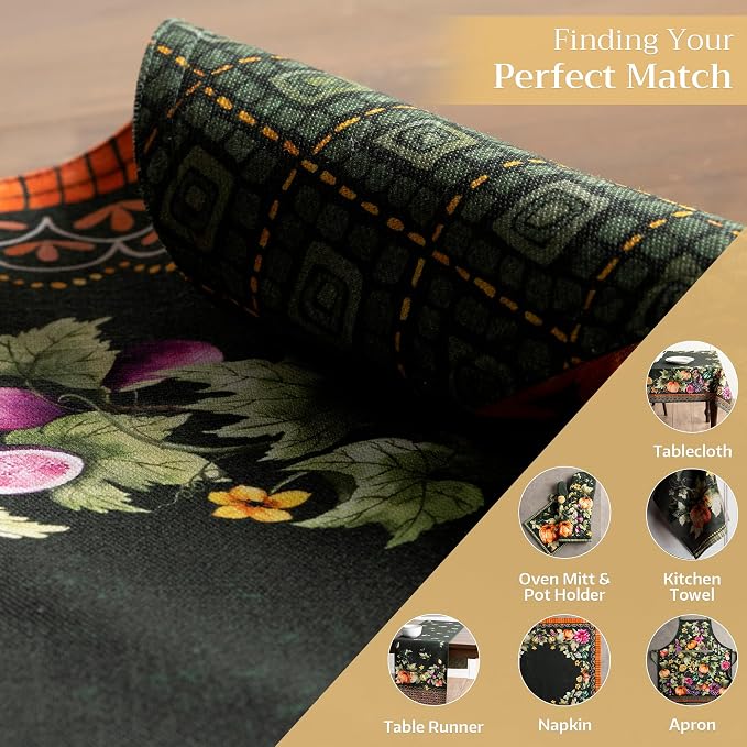 Maison d' Hermine Placemats Set of 4 Reusable 100% Cotton | Cloth Place Mats - Image 5