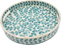 PEMAR 12.6” Mother of Pearl Round Serving Tray by PEMAR
