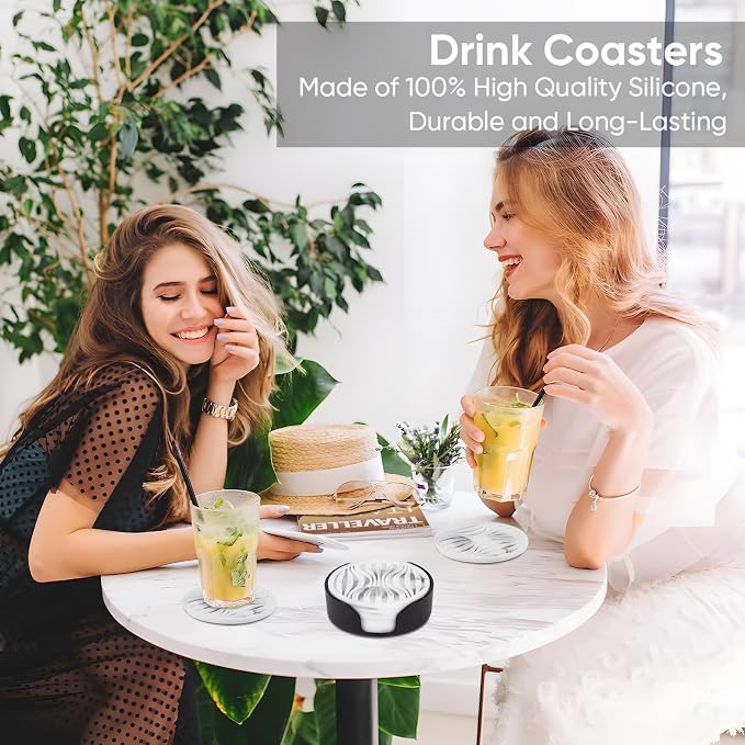 6 Pack Rubber Coasters for Drink - Image 3