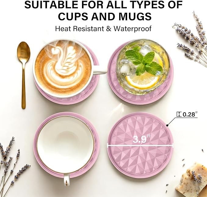 Silicone Drink Coasters Set of 4, Coaster - Image 3