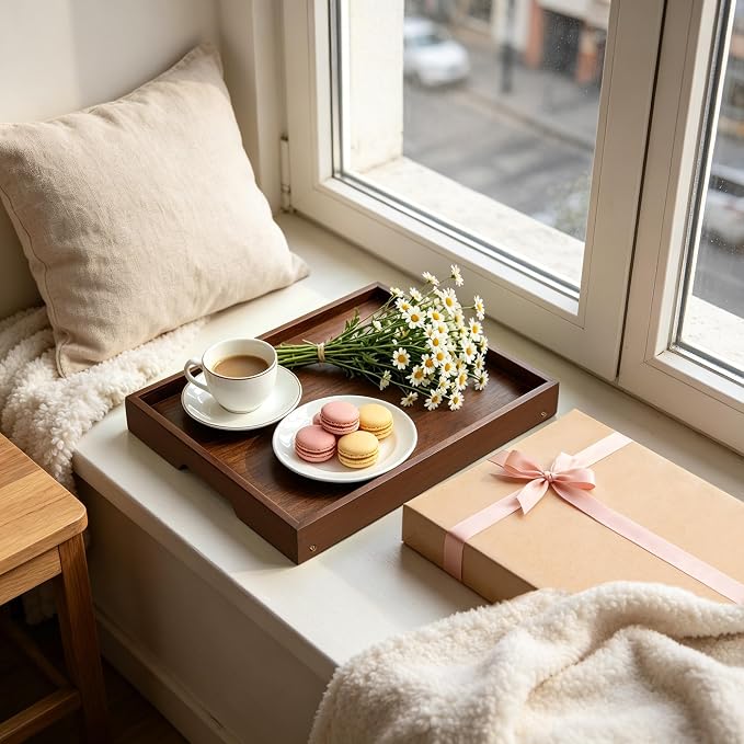 Bamboo Breakfast Trays with Folding Legs, Vintage | Set of 2 bamboo bed trays - Image 7